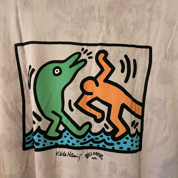 Billabong Other - Billabong Graphic Tee with Keith Haring Design